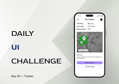 Daily UI · Challenge 20: Location Tracker dailyui design location tracker ui