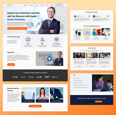 Modern Coaching Website Design | Figma Case Study graphic design