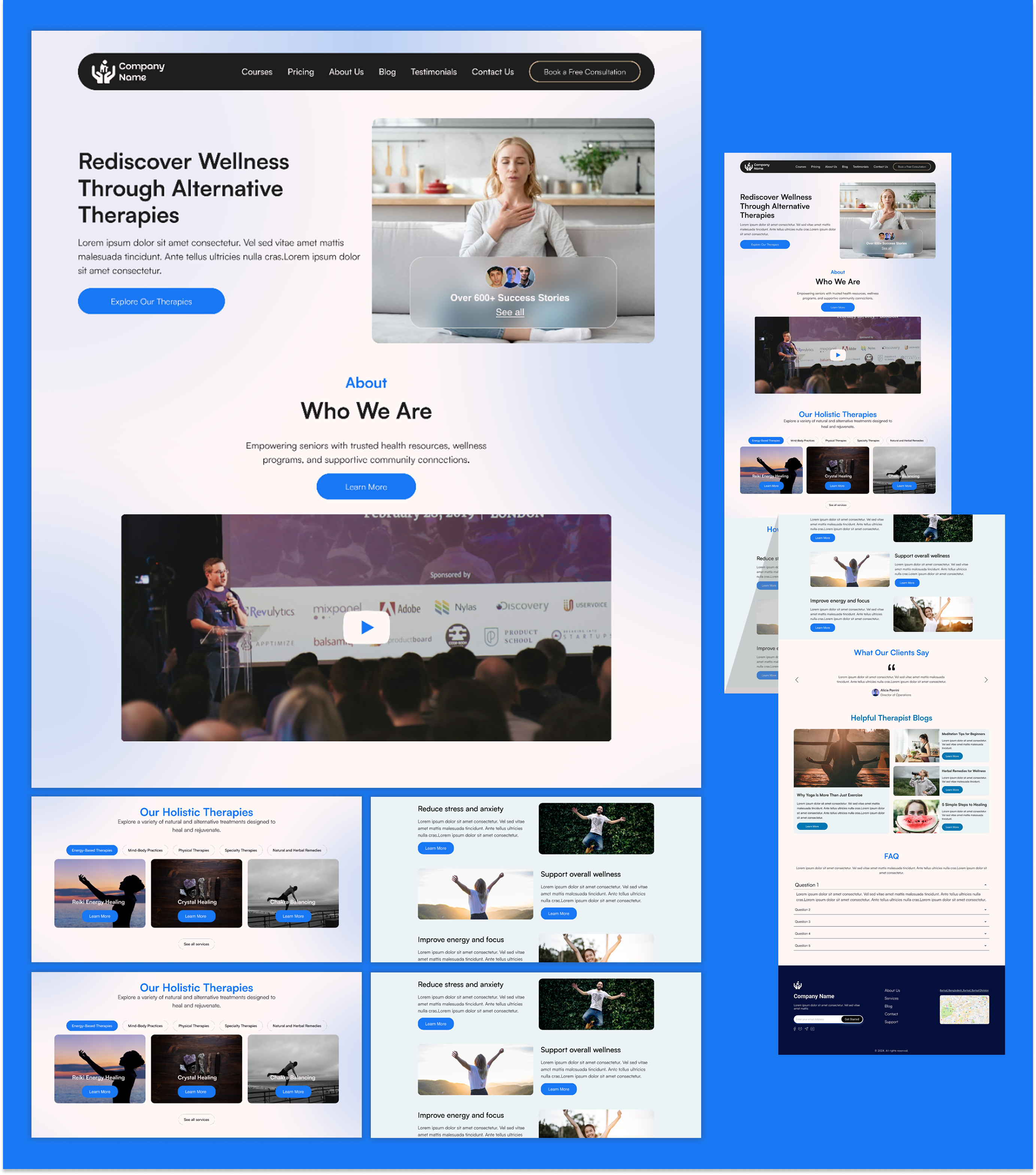 Modern Coaching Brand Website UI | Figma Case Study logo