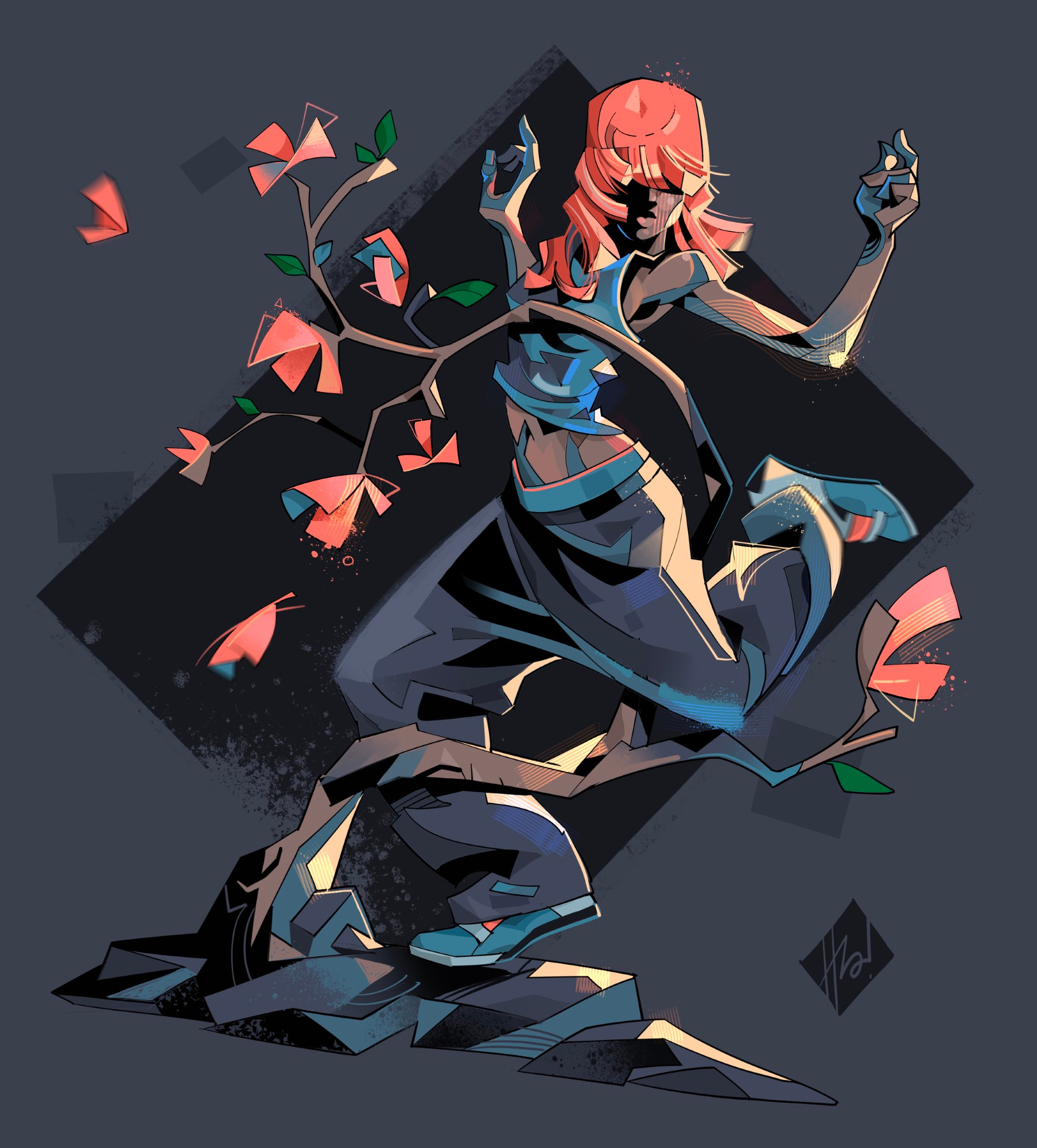 Nothing But Me art deco dancing girl illustration lifestyle