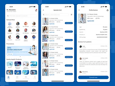 Telemedicine app mobile— Find, Book, and Consult with Confidence app blue app mobile blue design detail doctor doctor app doctors doctors app homepage list doctor profile profile doctor telemedicine telemedicine app telemedicine app blue telemedicine app mobile telemedicine ui ui ui mobile