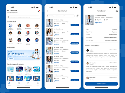 Telemedicine app mobile— Find, Book, and Consult with Confidence app blue app mobile blue design detail doctor doctor app doctors doctors app homepage list doctor profile profile doctor telemedicine telemedicine app telemedicine app blue telemedicine app mobile telemedicine ui ui ui mobile