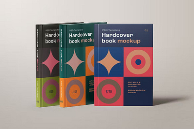 Hardcover Mockup Set design mock up mock ups mockup psd template