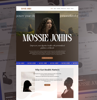 Coaching Business Website UI | Minimal & User-Friendly Design graphic design
