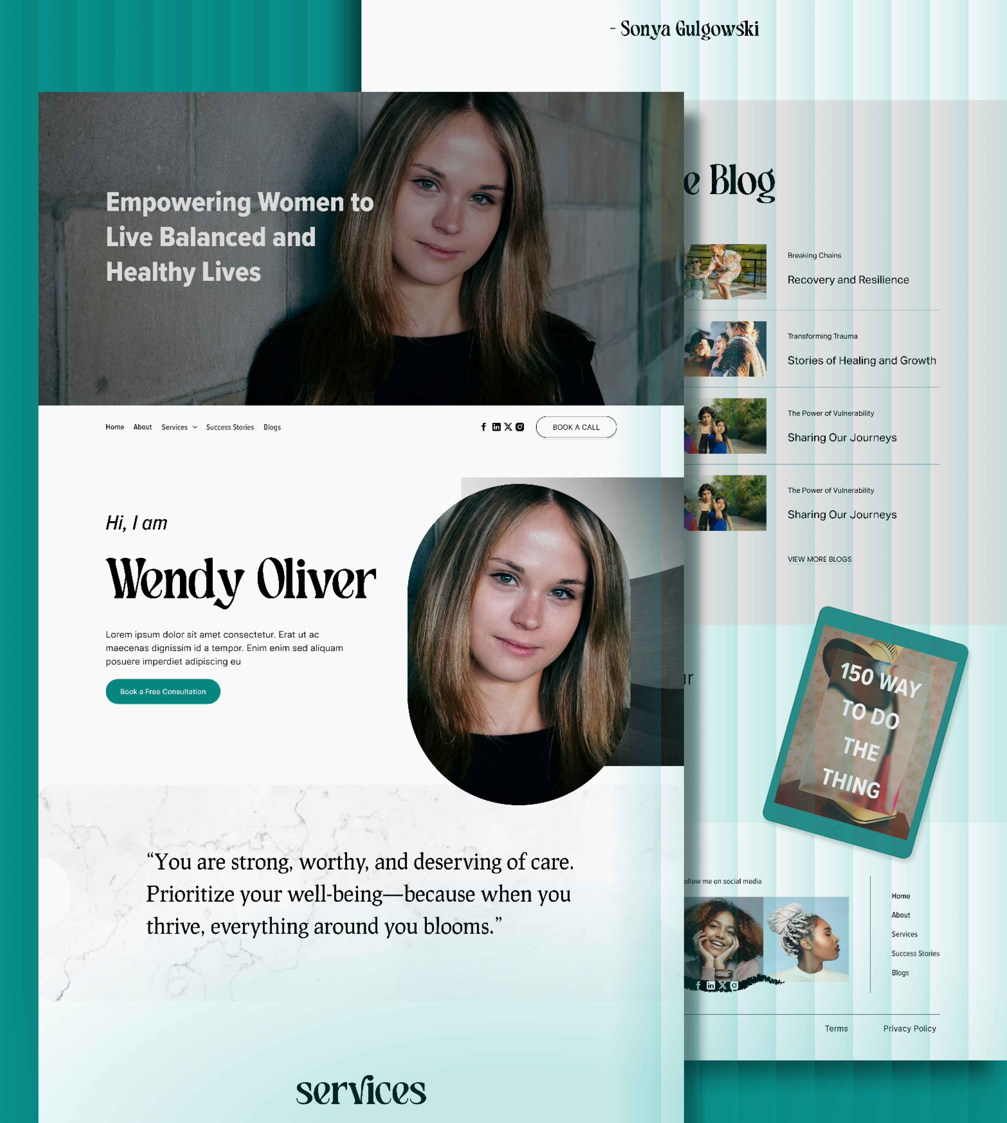 Life Coach Website UI | Clean, Modern & Engaging Design branding business design graphic design illustration logo minimal ui ui design ux