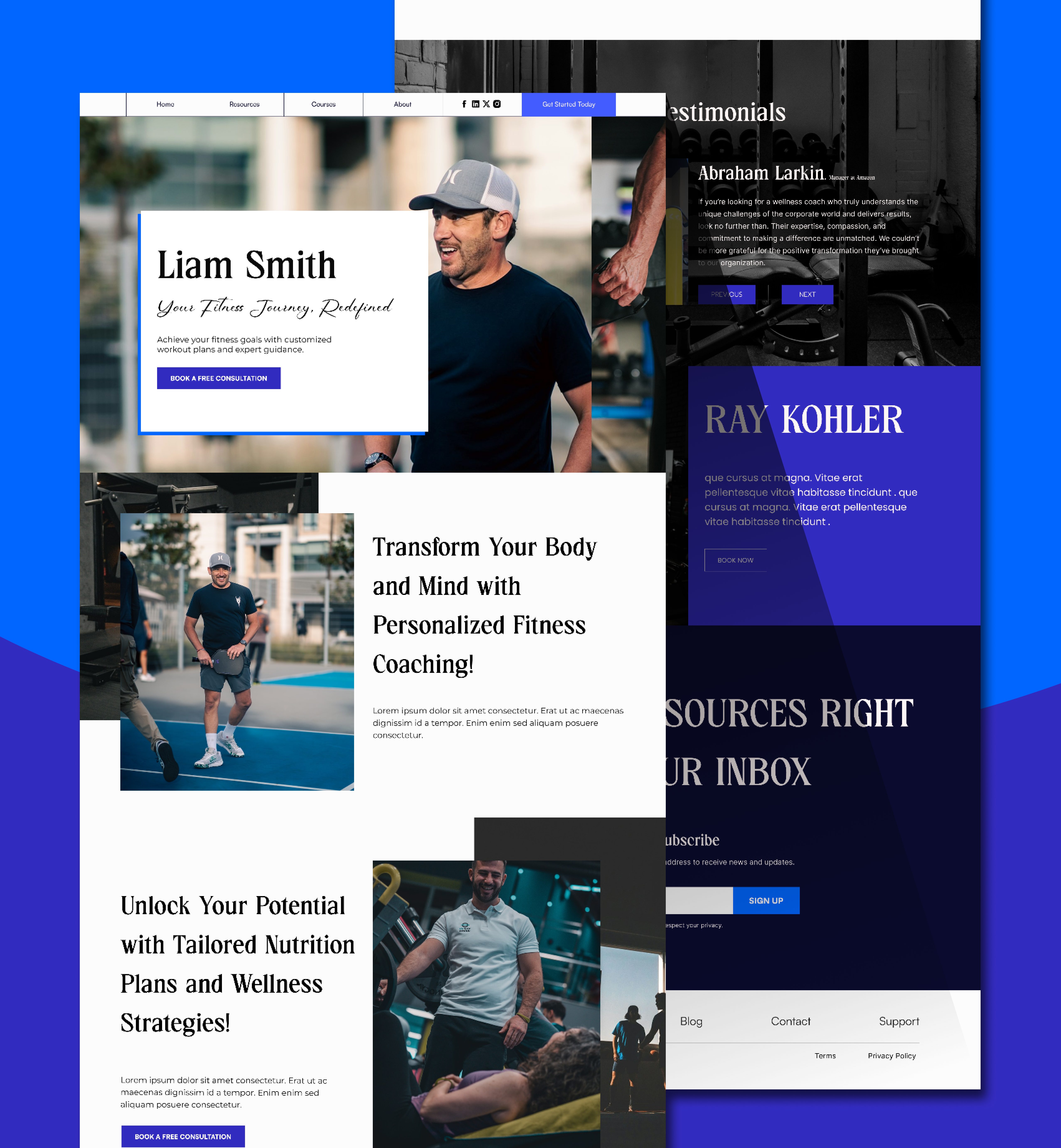 Coaching Brand Website Redesign | Modern & User-Centered UI branding business design graphic design illustration logo minimal ui ui design ux