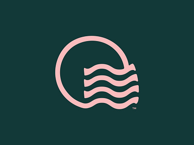 Farallon Brand Mark branding climate eco friendly logo modern shampoo sun sustainable water waves