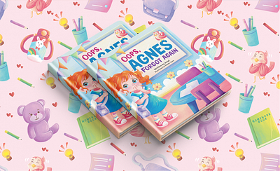 Chidlren's Book Design - Oops, Agnes Forgot Again! character design children book digitalillustration illustration kidlit kidlitart