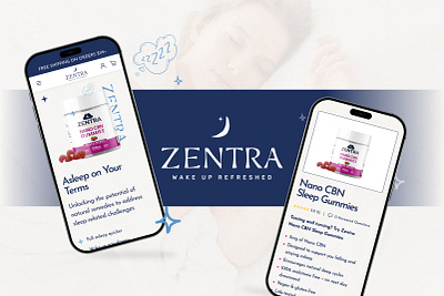 Zentra: Where Better Sleep Meets Better Design branding