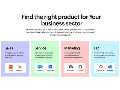 Find the right product for your business!