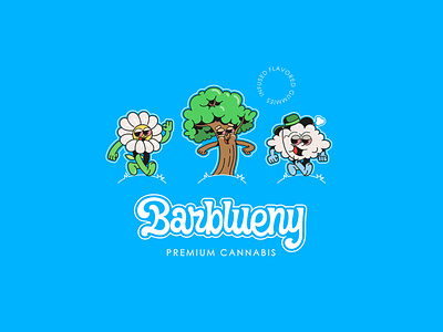 Characters for edition of cannabis gummies 30s cartoon cartoon logo character design graphic design illustration
