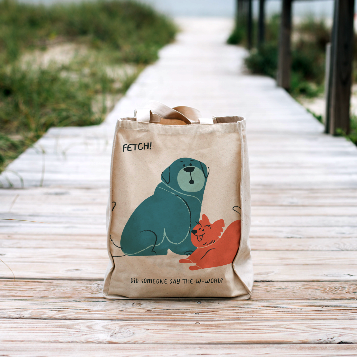Branding: Fetch — The fastest way to schedule a walk. branding design emma chamberlain empathetic graphic design illustration logo merch tote tote bag ui ux vector