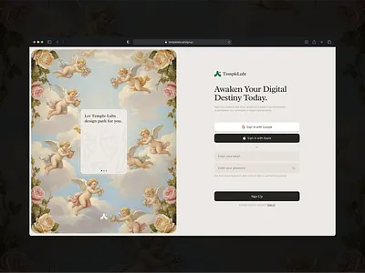 Sign up & Sign In - Concept ai aiux serif serif font sign in sign up typography ui uiux