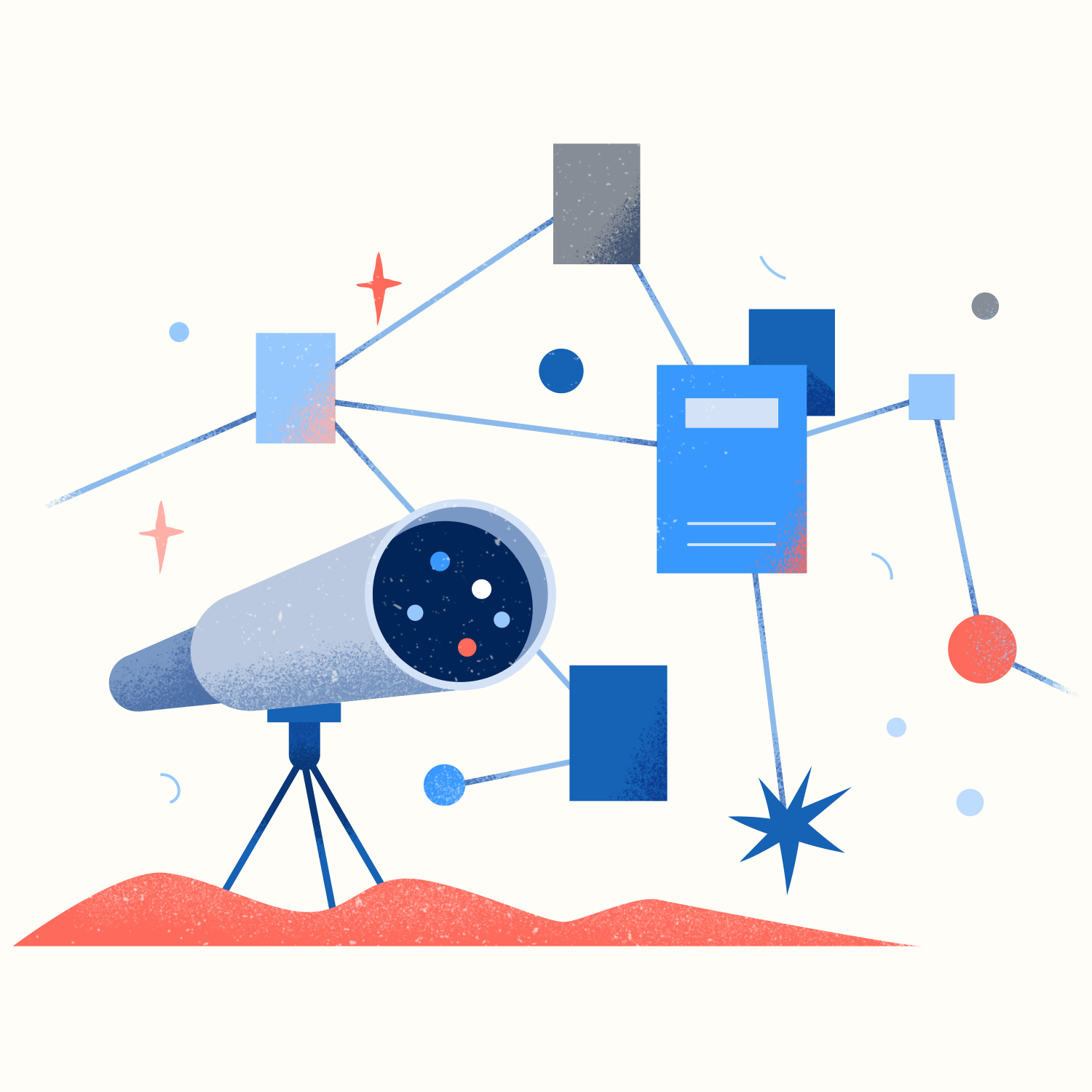 Lineage tools blue branding connection data flat flow illustration saas user workflow vector website workflow