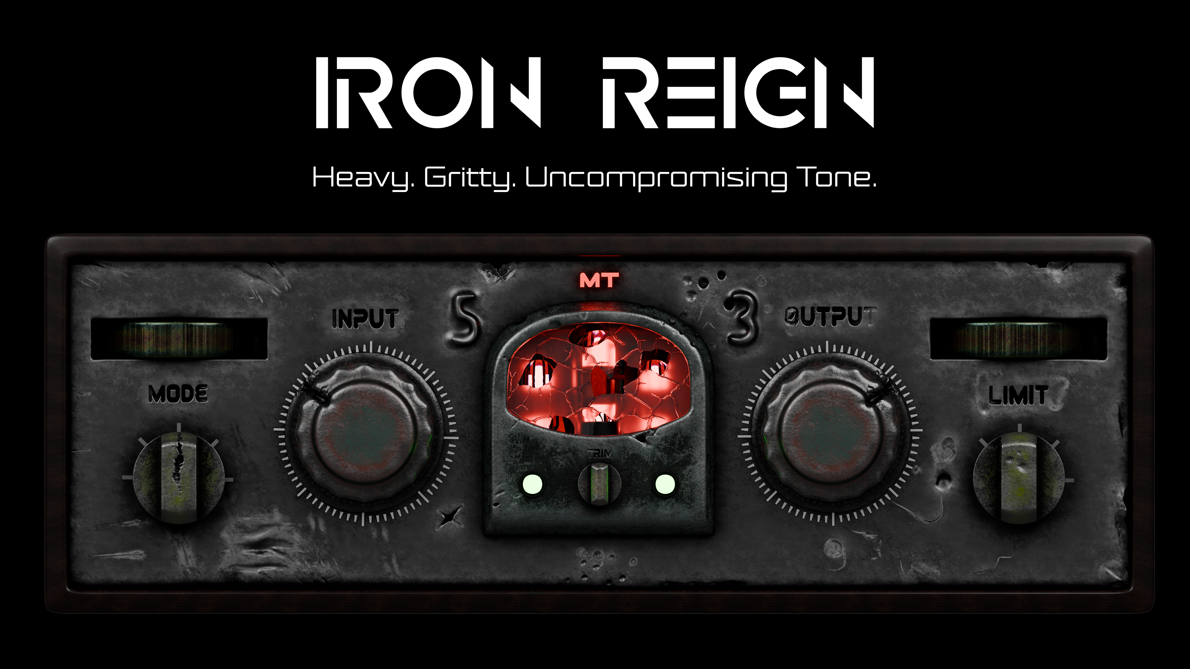 Iron Reign VST Saturation Plugin 3d 3d modeling au plugin branding design graphic design illustration musicproduction ui user inteface vst vst plugin