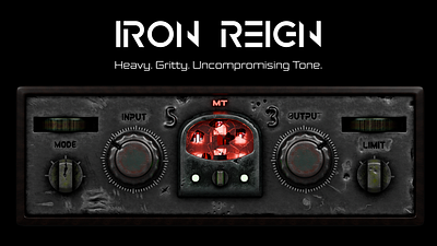 Iron Reign VST Saturation Plugin 3d 3d modeling au plugin branding design graphic design illustration musicproduction ui user inteface vst vst plugin