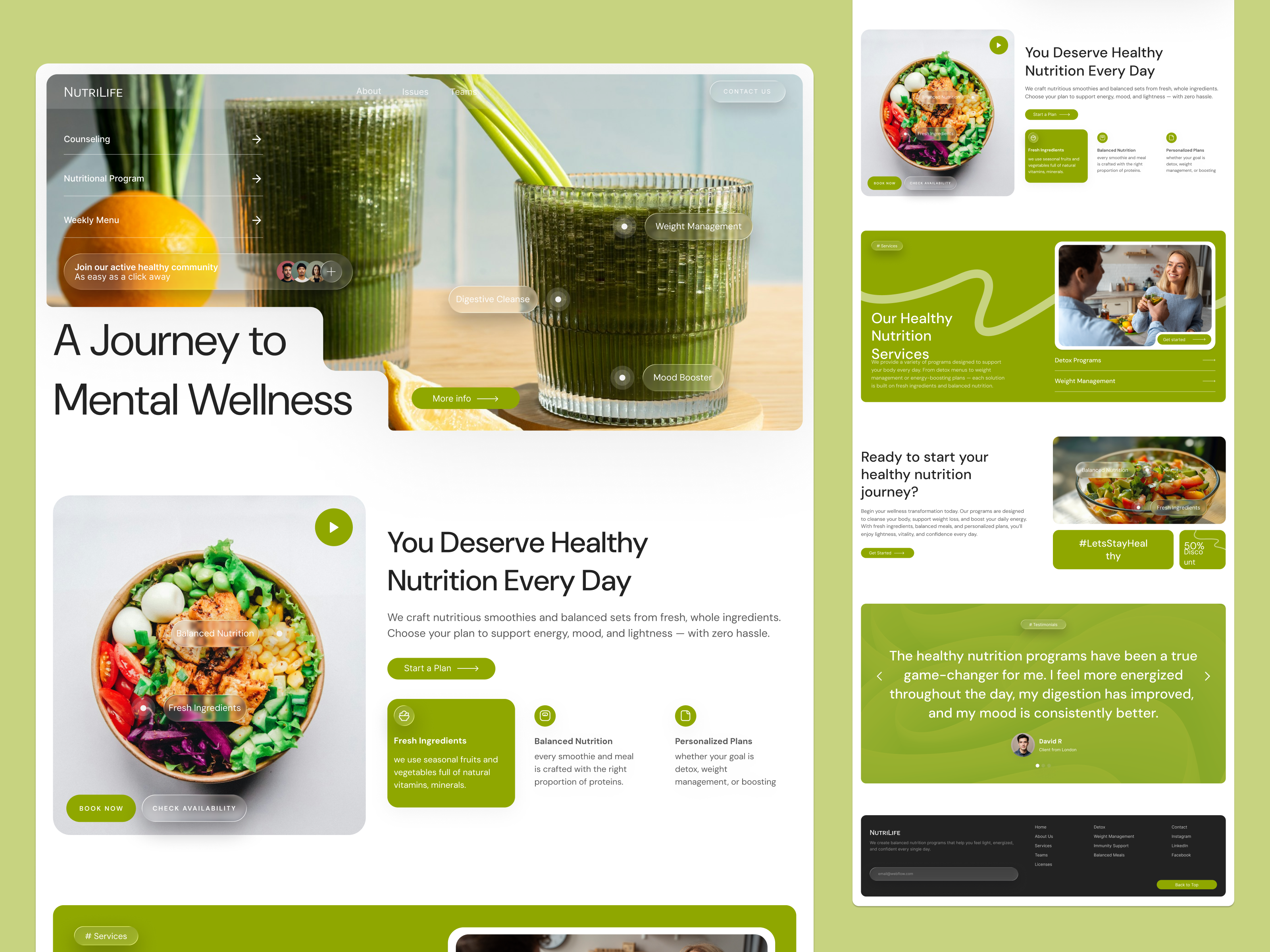 Example of Healthy Nutrition Website 🥗