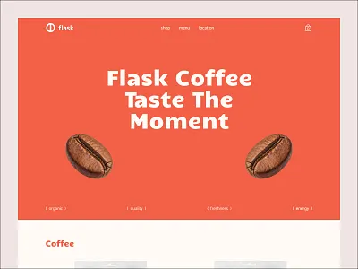 UI/UX for a Modern Coffee Shop clean minimal ui design web design web development webflow