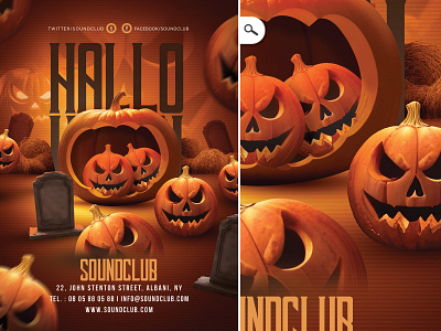Halloween Pumpkin Party Flyer club eve evening event flyer grave halloween irish night party print pumpkin sound special spooky template theme themed tombstone usa