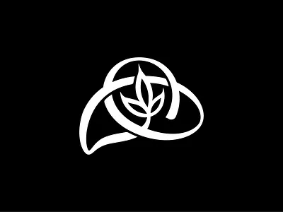 Mark for ReFreshly. croissant food line logo mark refresh