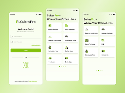Suites Rental Application Design modern rent app modern rent app ui modern rent ui modern ui 2025 office rent application office rental application rent app rent mobile ui rent ui rent ui design rental app