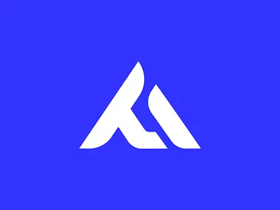 Modern "A" and "T" letter Logo branding design flat graphic design logo logotype minimal modern