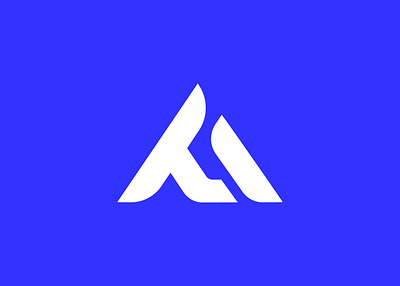 Modern "A" and "T" letter Logo branding design flat graphic design logo logotype minimal modern