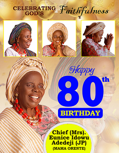 Eye Catchy Birthday flyer Design for backdrop graphic design