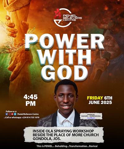 Eye catchy church Flyer graphic design