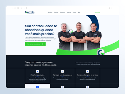 Website UI/UX - Germin Contabilidade/Accounting accounting elementor figma figma design figma ui germin germin contabilidade landing page ui ui design uiux ux web design web designer website website uiux wordpress