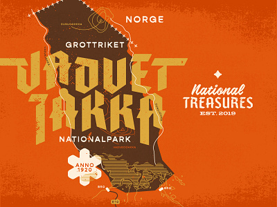 National Treasures - Vadvetjåkka Nationalpark illustration national park national treasures sweden vadvetjåkka