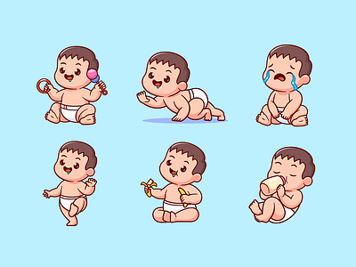 Baby Toddler👶🏻 branding card design font icon idea illustration logo pattern ui