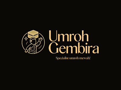 Umroh Gembira Logo Design 3d animation branding graphic design logo motion graphics payungmadinah travelumroh ui umroh
