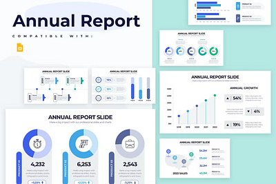 Business Annual Report Google Slides Infographics google slide keynote powerpoint presentation slide slides template