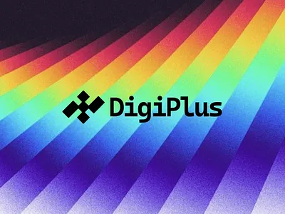 Digiplus abstract logo design abstract brand identity branding digital gradient graphic design logo logo design minimal modern pixel
