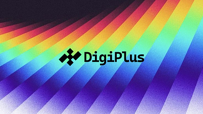 Digiplus abstract logo design abstract brand identity branding digital gradient graphic design logo logo design minimal modern pixel
