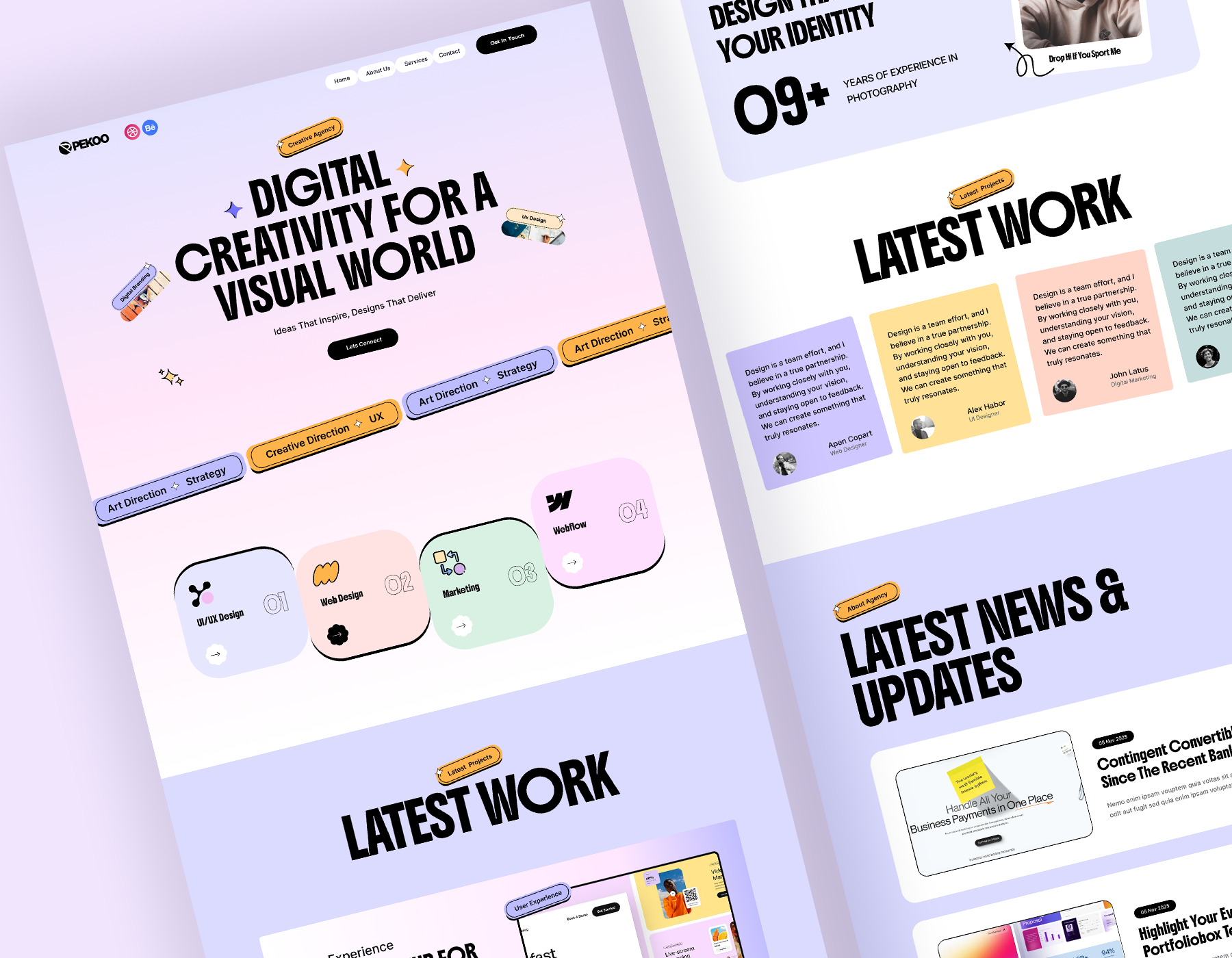 Agency Portfolio Design agency agency portfolio template design agency protfolio corporate creative agency protfolio template ui