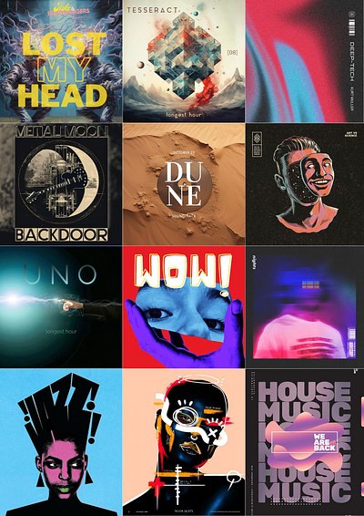 Music Cover Art artwork branding cover art digital art fresh graphic design illustration logo music