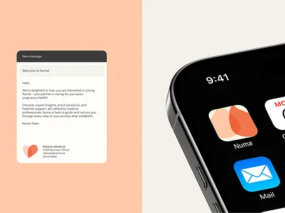Brand Identity for Numa app app brand brand identity design digital graph identity illustration layout post partum swedish typography ui website