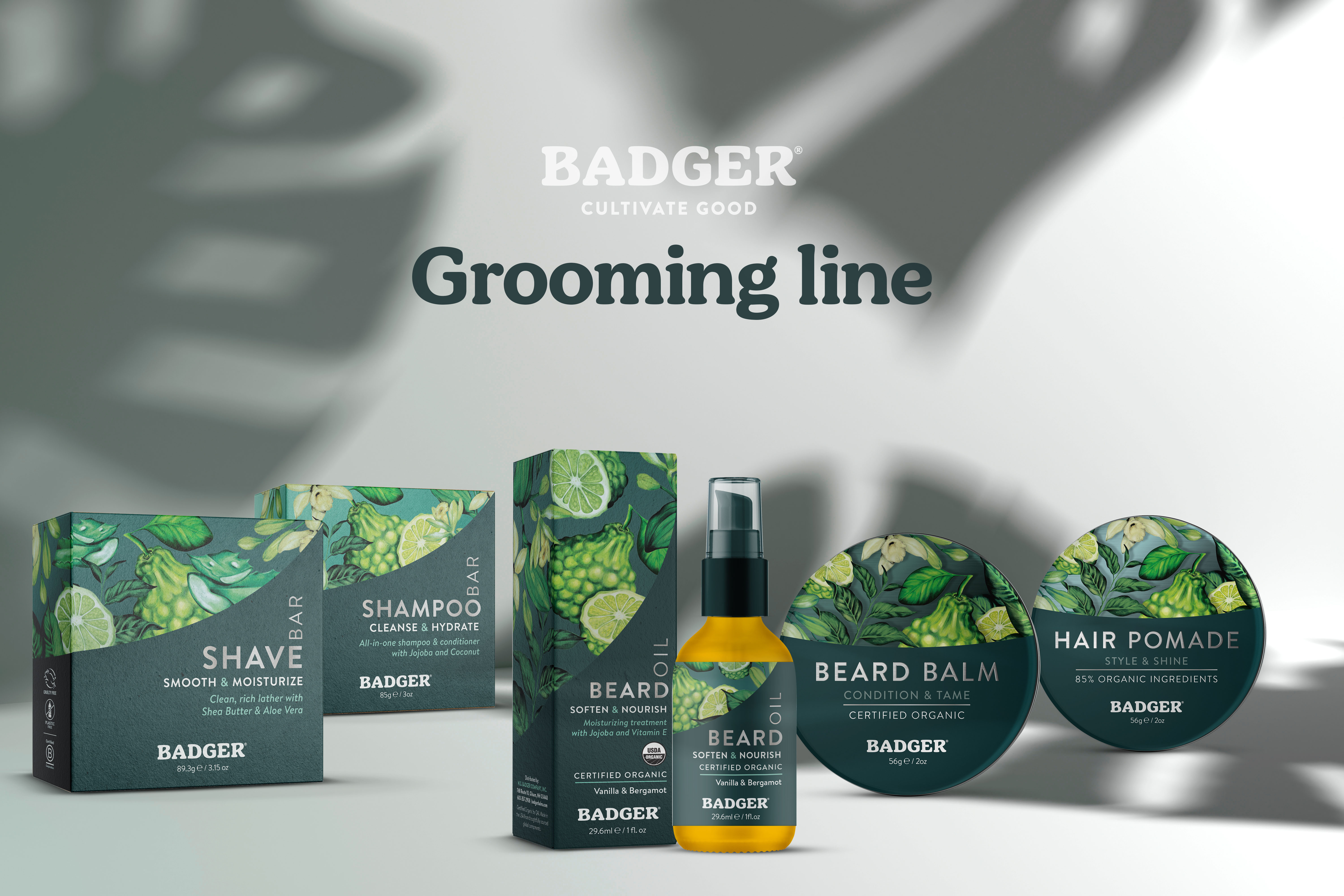 Badger Grooming Line — Packaging Illustration & Brand Refresh badger beard beauty box design brand identity branding cosmetic design grooming illustration illustration art label design packaging packaging art packaging design packaging designer packaging illustration rebrand shaving skincare
