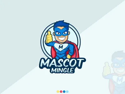 Super Hero Mascot Logo | Character Logo app icon brand branding cartoon character creative fun gaming graphic design icon identity illustration kids logo logoforsale mascot mascot logo superhero unused logo vector