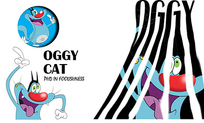 OGGY THE CAT cockroaches design highlight make oggy portrait poster