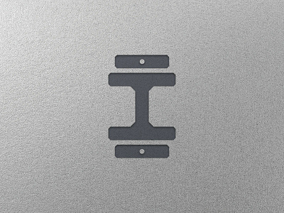 I — Weight Stack equipment fitness gym i icon letter logo logomark mark symbol weight stack weights
