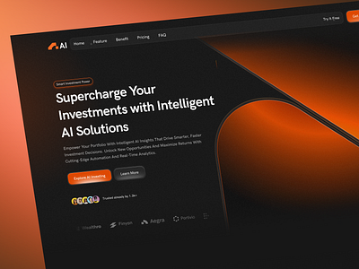 Ai Solutions Landing Page ai design ai design u ai platform ai solutions ai website artificial intelligence clean design clean ui landing page minimal design modern design saas design saas landing page service trend web design