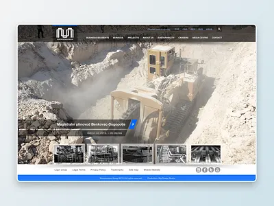 Construction and pipelines website web design