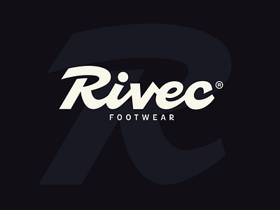Rivec: logotype authentic bold branding custom flow footwear handlettering iconic identity lettering logo ocean rivec script standout strong surf type typography unique