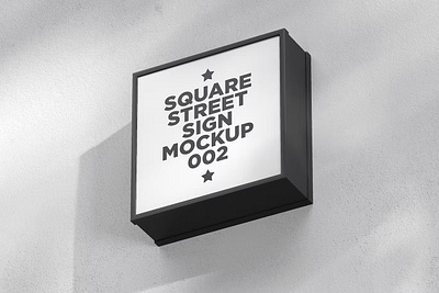 Square Street Sign Mockup mock up mockup mockups photoshop psd template