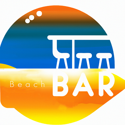 Beach Bar Logo branding design graphic design illustration logo typography ui