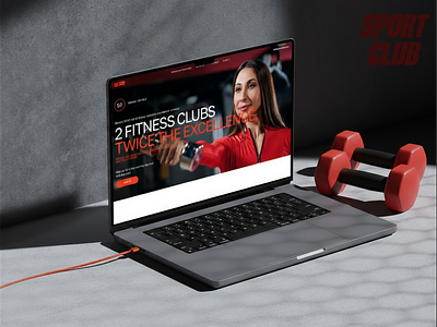 Fitness Club Website — UI Series, Part 1 design fitnessui gymdesign interfacedesign landing responsivedesign typography uiinspiration website