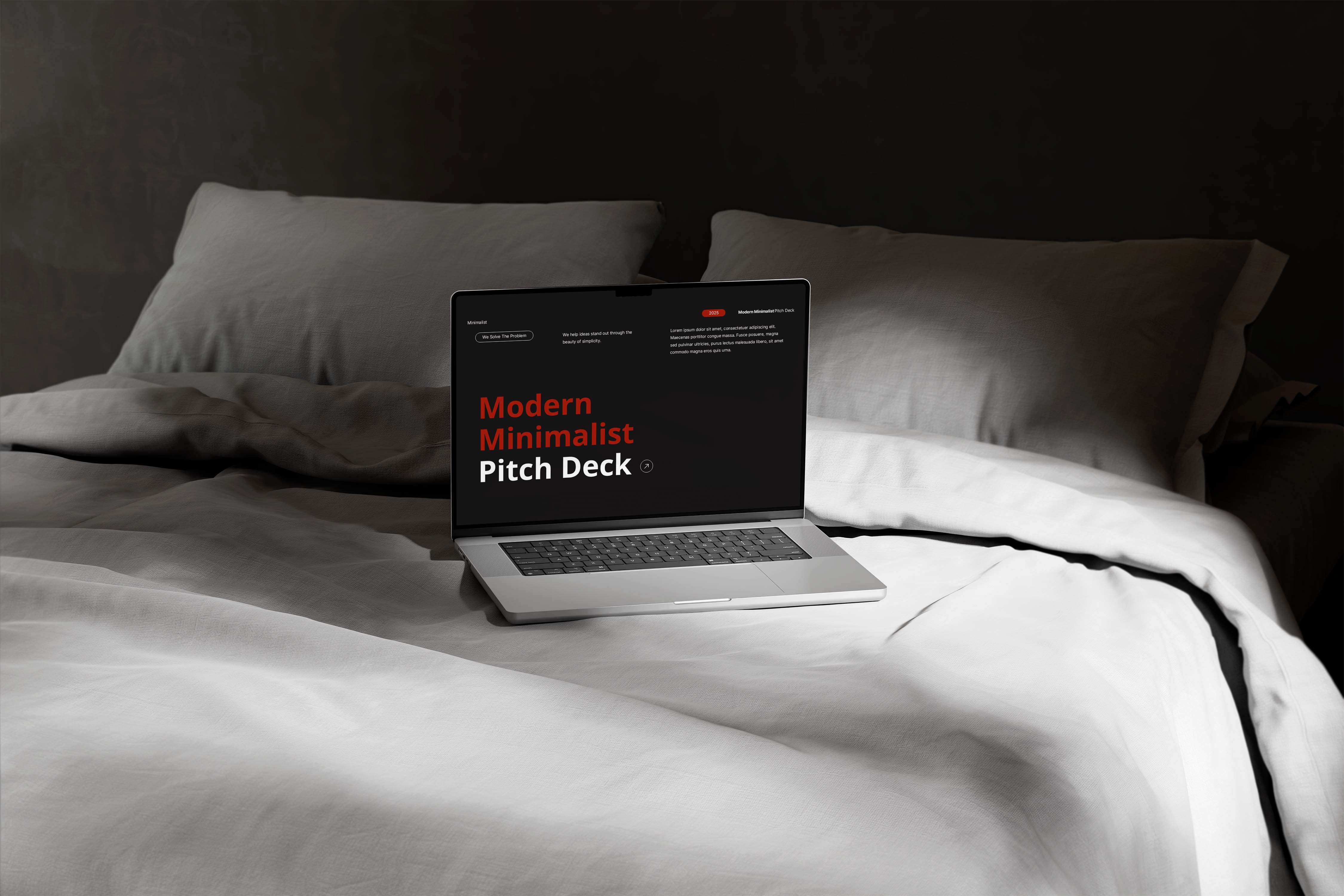 Modern Minimalist Pitch Deck Presentation presentation design